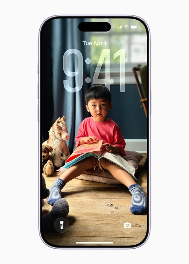 iPhone 17 lock screen showing new interface design and widgets