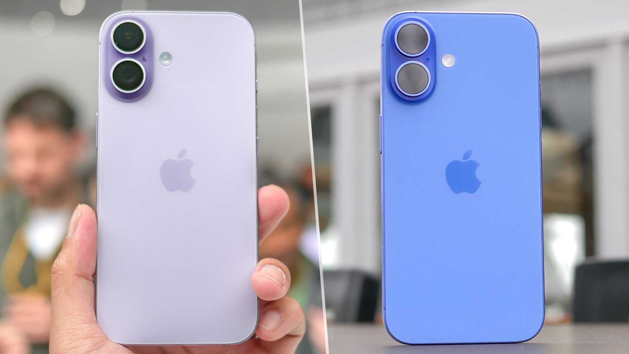 iPhone 17 vs iPhone 16 comparison showing design differences and improvements