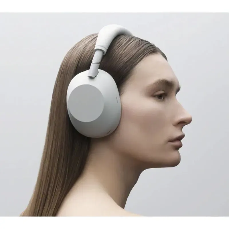 Sony WH-1000XM6 headphones showing premium design and foldable hinge