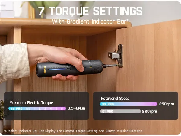 Fanttik S2 Pro showing 90-degree angle adapter and bit storage