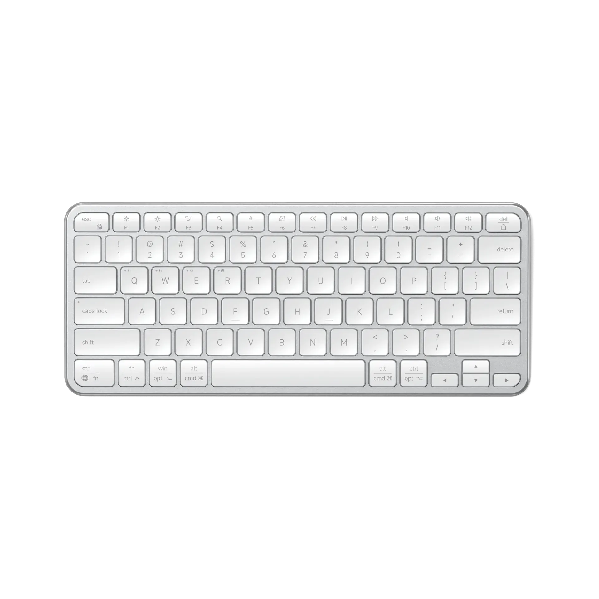 Satechi Slim EX1 Wireless Keyboard in Space Black on a modern desk setup