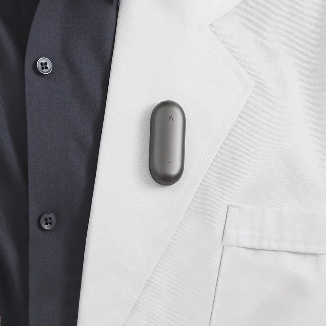 Plaud NotePin S in use