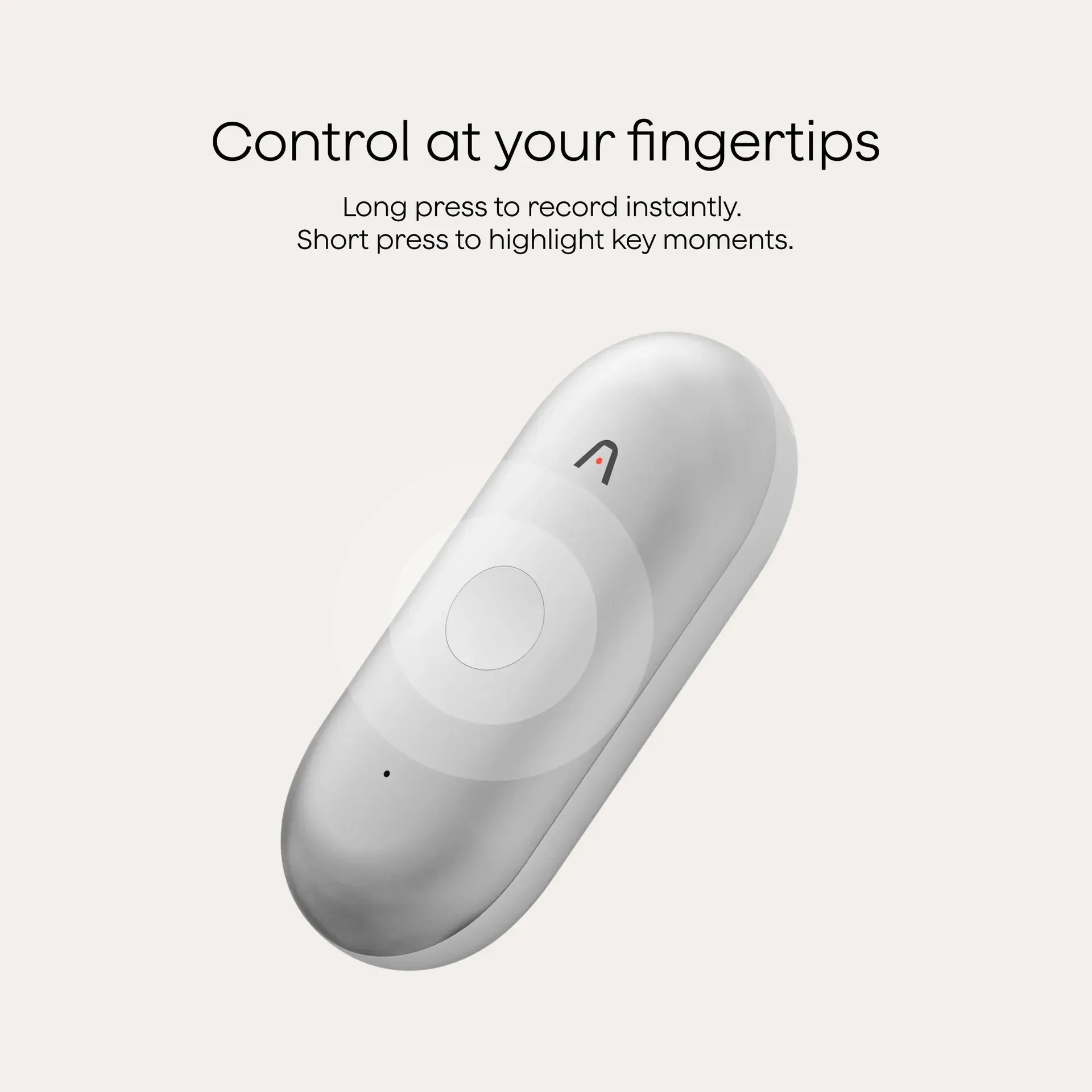 Plaud NotePin S button interface